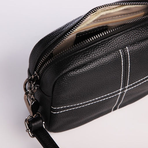 Сумка женская на молнии, цвет чёрный - Simaland фото 7