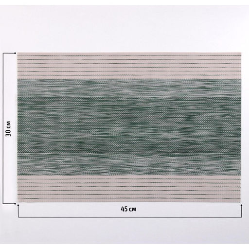 Цена за 12 шт. Салфетка сервировочная на стол Космос, 4530 см, цвет зелёный - Simaland фото 2