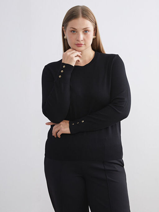 Bisiklet Yaka Kad?n Triko Kazak