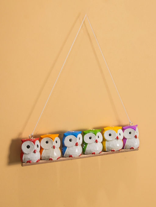 Сувенир подвесной «Совята на ветке», 33×5×6 см, дерево