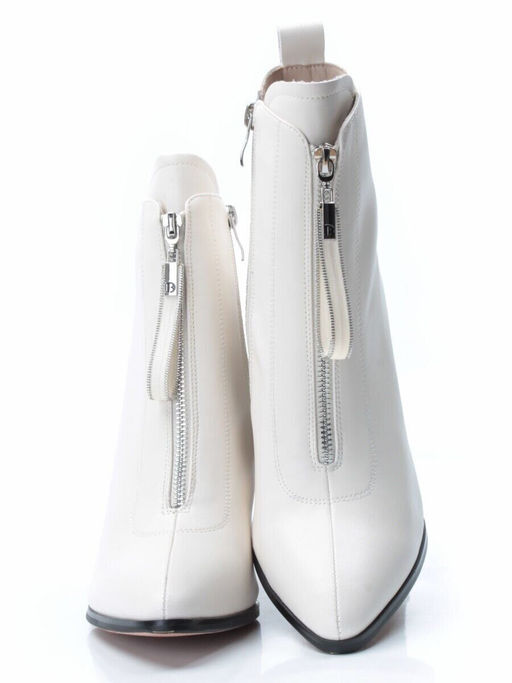 01-PCS124-3 BEIGE Ботинки демисезонные женские (натуральная кожа, байка)