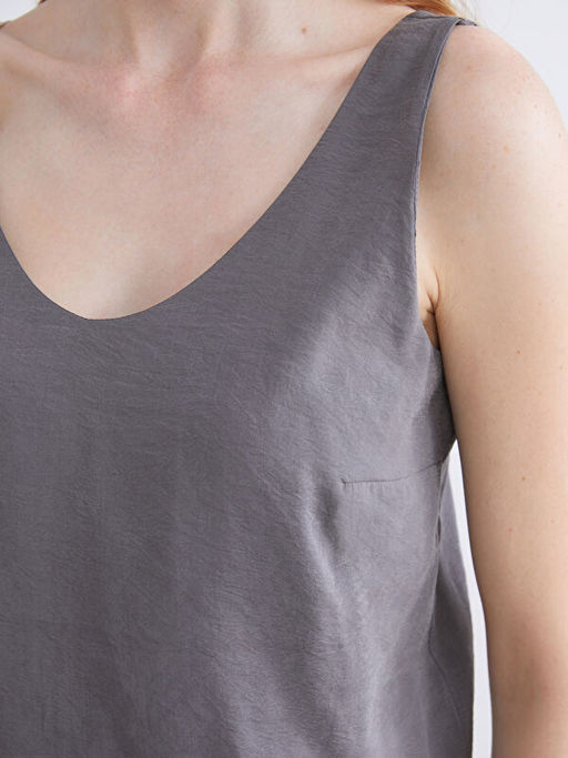 V Yaka Modal Kar???ml? Bluz