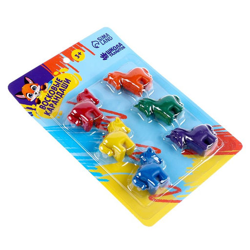 Восковые карандаши Единорог, набор 6 цветов - Школа талантов фото 4