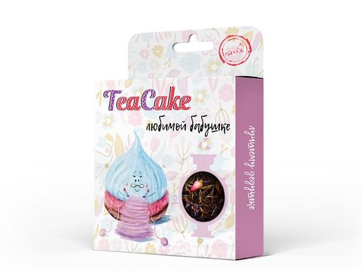 Камлёвъ Чайный тортик "TeaCake Любимой Бабушке", 50 г.