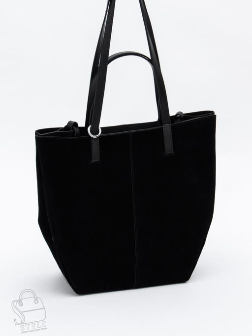 Сумка женская кожаная 2403YF black Polina&Eiterou