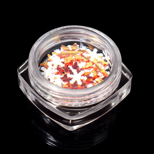 Цена за 2 шт. Пайетки для декора Снежок, цвет серебристый, медный - Qf фото 6