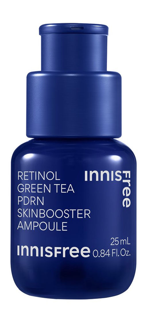 Сыворотка для ухода за текстурой и упругостью кожи лица с ретинолом INNISFREE Retinol Green Tea PDRN Skinbooster Ampoule, 10ml