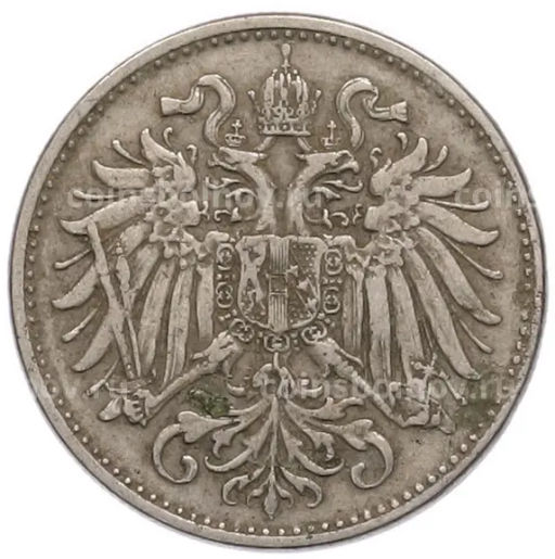 Монета 10 геллеров 1894 года Австрия