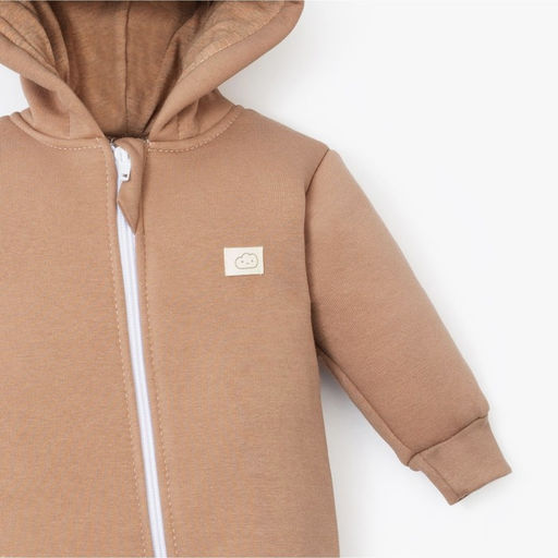 Комбинезон с капюшоном Крошка, Я BASIC LINE, рост 68-74 см, коричневый - Крошка я фото 5