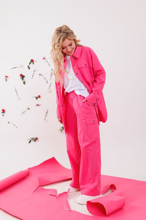 Брюки NIKVA н264-11 фуксия  фото 2