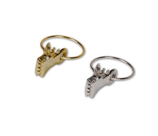 Фурнитура BLITZ зажим металл с кольцом CL-008 20 шт под золото