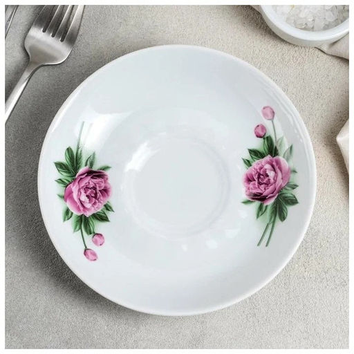 Ф_Блюдце 150 мм ф. 651 Пион арт. ДБ_4С0737/ДОБРУШСКИЙ