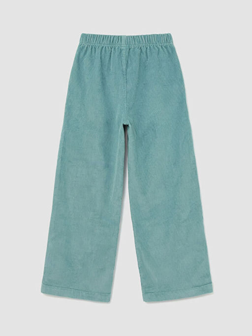 Beli Lastikli Kadife K?z ?ocuk Pantolon