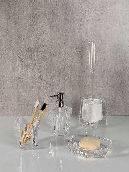 Мыльница 14,5x11,5x3,6 см прозрачный акриловый пластик - Denastia фото 3