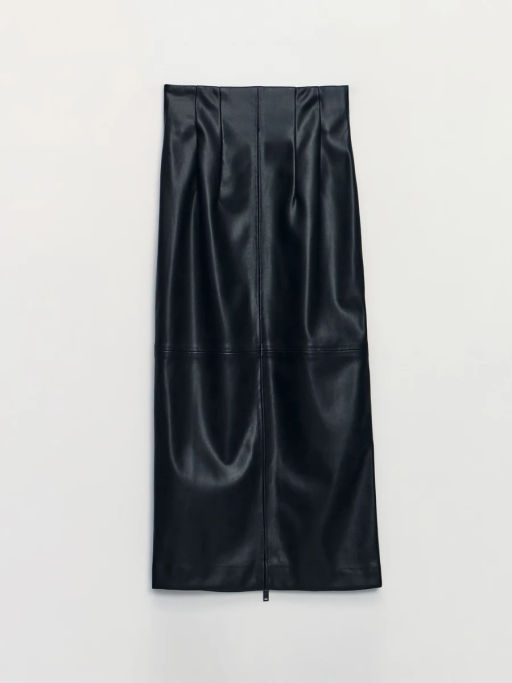 Юбка из искусственной кожи с молнией / Zarina