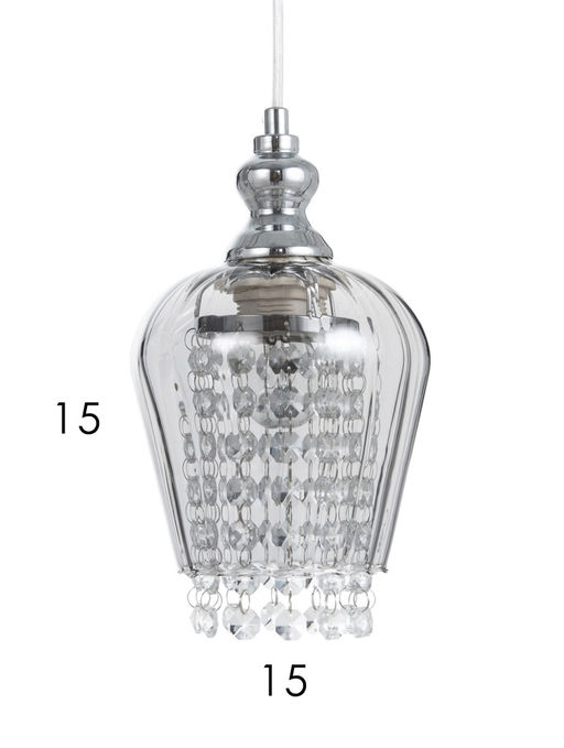 Светильник подвесной TR3613/3, 3хE27, 40 Вт, 57×14×92 см, хромированный