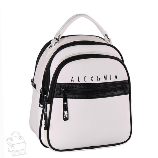 Рюкзак женский 8873CD white Alex&Mia/30