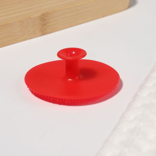 Щётка для умывания «Круг», силиконовая, на присоске, d=5.5 см, МИКС