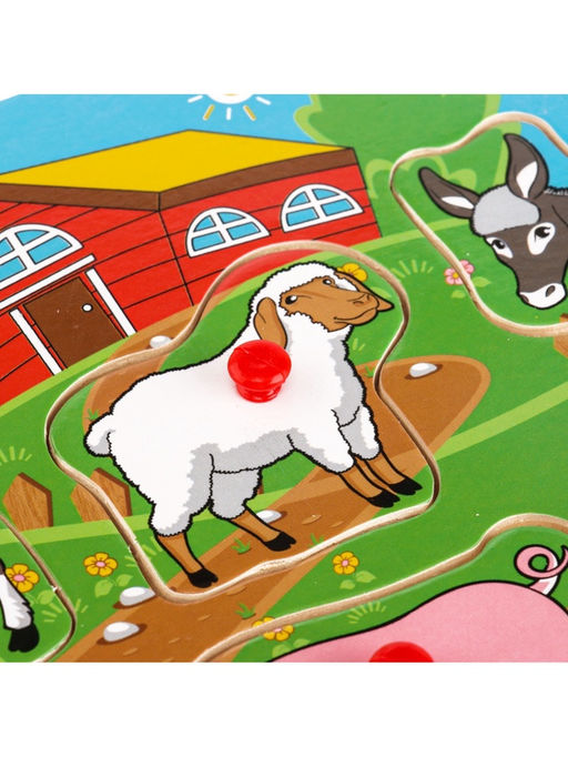 Рамка - вкладыш Весёлая ферма, 8 элементов - Лесная мастерская фото 3