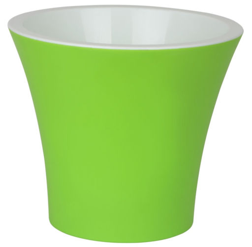 Горшок для цветов п/эт. с вкладкой "Сити" 3,3л (лайм) (d 20см, h 17,5см)