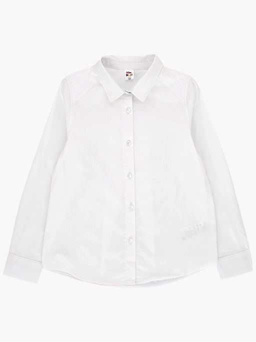 Рубашка для девочки белая школьная одежда UD 7818 белый - Mini maxi фото 4