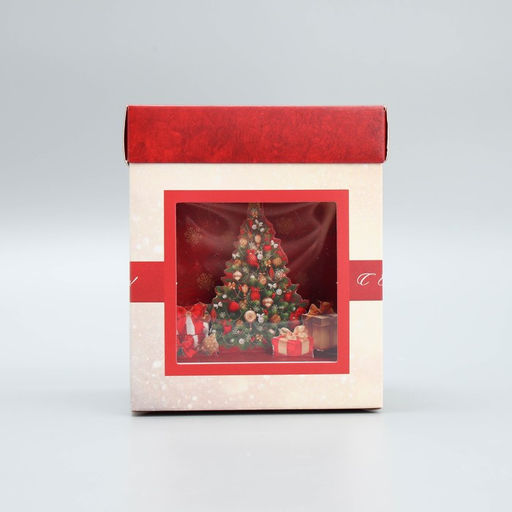 Коробка складная с 3D эффектом С Новым годом, ёлочка, 11 х 11 х 13 см - Дарите счастье фото 2