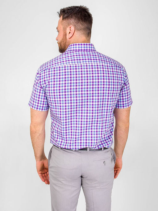 Сорочка мужская короткий рукав GREG 725/101/5473/Z/1  фото 6