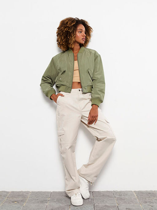 Kad?n Standart Fit D?z Pantolon