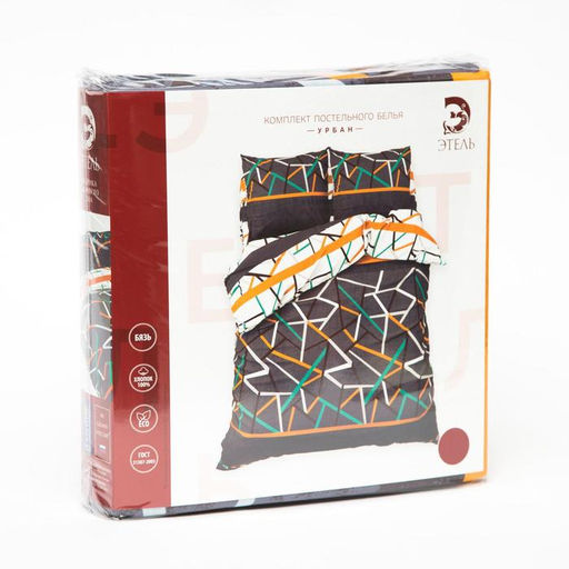 Постельное бельё Этель 2 сп. Урбан 175х215 см, 200х220 см, 70х70 см - 2 шт., 100% хлопок, бязь 125 г/м? фото 6