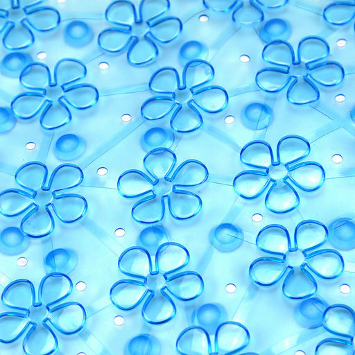 Коврик в ванную Незабудки 35х69см с присосками прозрачный, прямоугольный, цвета микс (Китай) - Домашняя мода фото 2