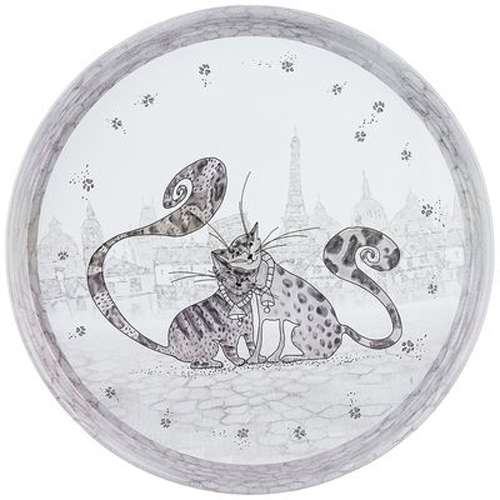 Поднос сервировочный "Котики" 33*2,1 см (россия) 898-022 /АРТИ-М/