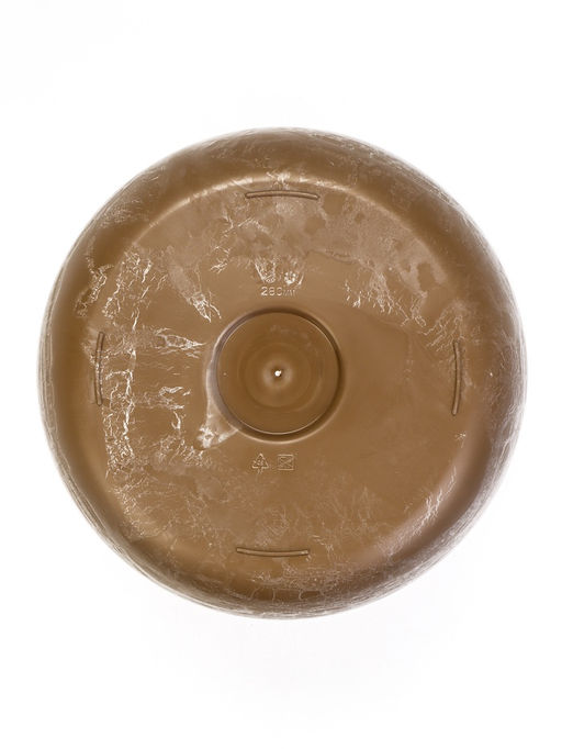 Кашпо для цветов «Микрит», 7.8 л, d=28 см, h=25.5 см, со вставкой, пластиковое, бежевое