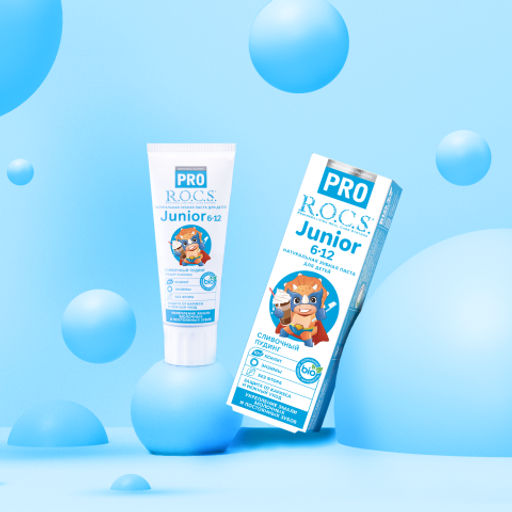 Зубная паста R.O.C.S. PRO. Junior Сливочный пудинг, 74 гр ROCS/РОКС  фото 2