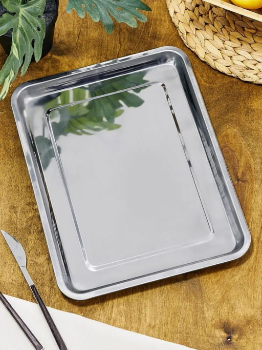 Поднос нерж. 50*35*2 см, арт. AST-002-ПВ-50