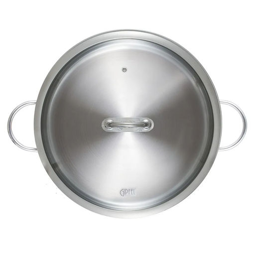 1297 GIPFEL Кастрюля SIGNO 36x14см/13 л со стеклянной крышкой, c капсульным дном. Материал: нерж. сталь 18/10. Толщина: 0,8мм