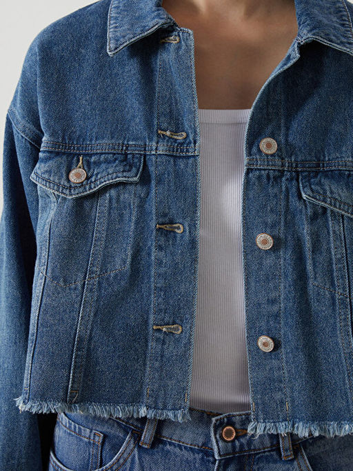Oversize Kad?n Jean Ceket