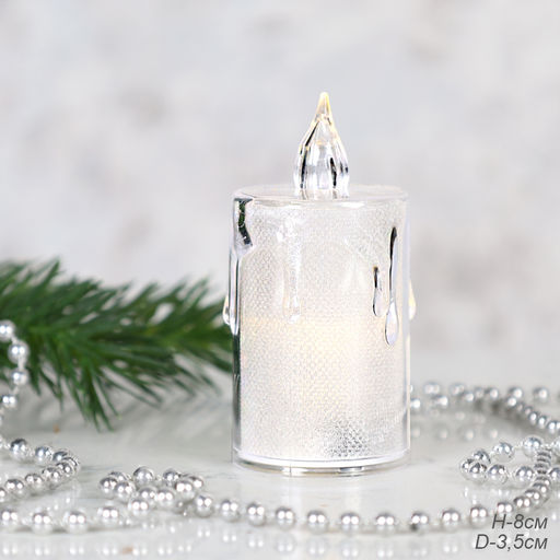 Свеча светодиодная 8 см / LDI-79 /уп 24/960/