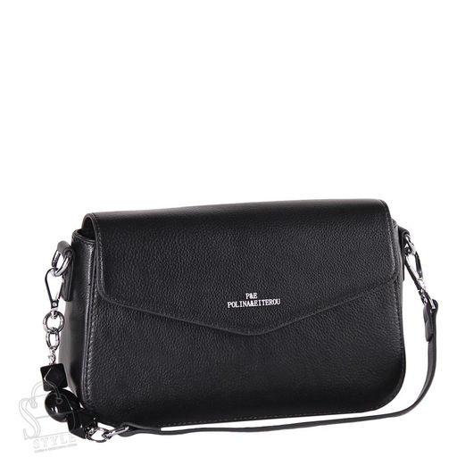 Сумка женская кожаная 1599Y black Polina&Eiterou/30 в Новосибирске