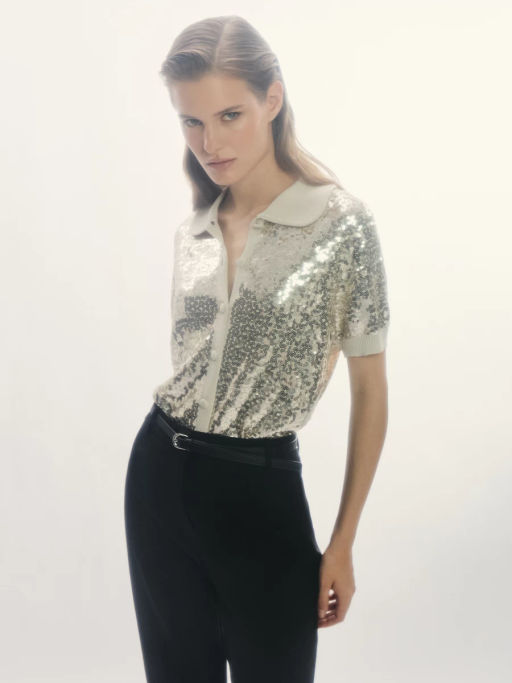 Кардиган с пайетками из вискозы / Zarina