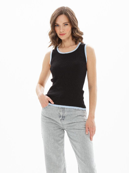 Топ женский 12421-51002 black/l.blue
