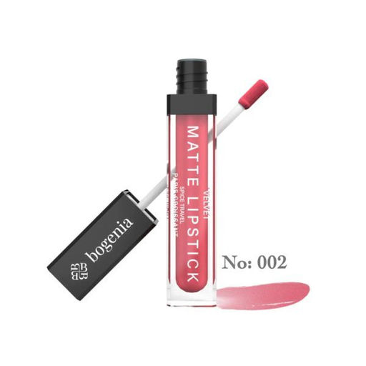 Bogenia BG720 Помада для губ матовая "Velvet Matte Lipstick" тон 002,парижский круассан 8 мл