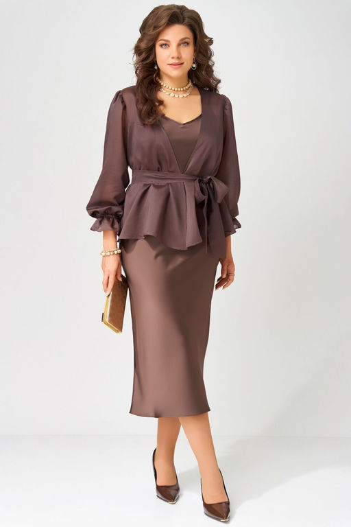 Костюм FITA 3191-Р шоколад фото 6