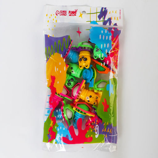 Цена за 12 шт. Волчок с механизмом «Котик», цвета МИКС