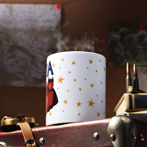 Кружка сублимация Папа медведь, звездочки, 320 мл, с нанесением - Дарим красиво фото 2