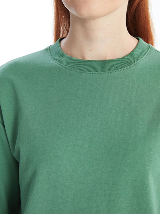 Bisiklet Yaka Kad?n Sweatshirt Elbise