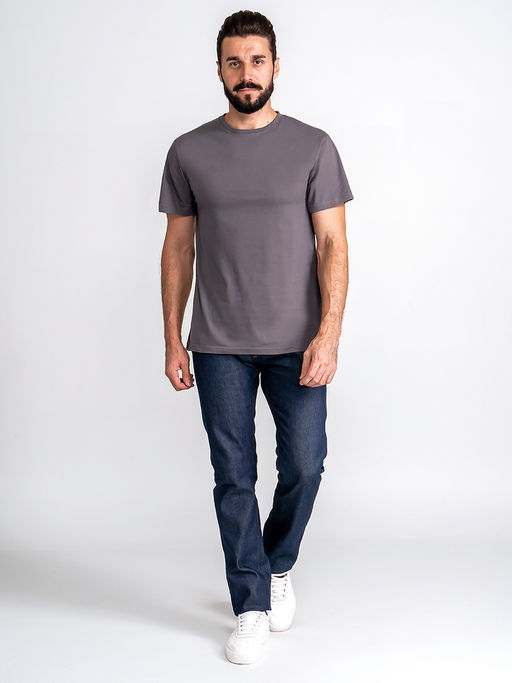 Футболка мужская короткий рукав GREG G145-RD-6025 (серый)  фото 5