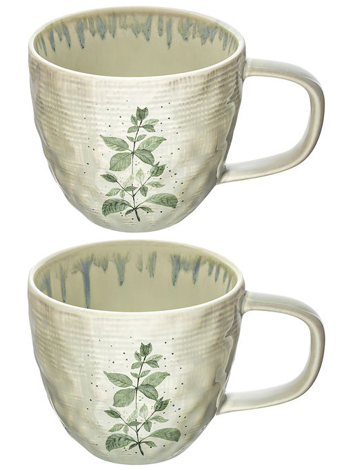 Чайная пара 4 пр. 280 мл 12,5*9*8 см Лимонная мята, фарфор - Elan gallery фото 16