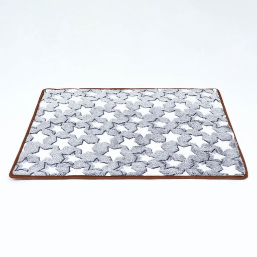 Коврик для отдыха животных, двусторонний (флис+ротанг), 65 х 50 см, серый - Пижон фото 2