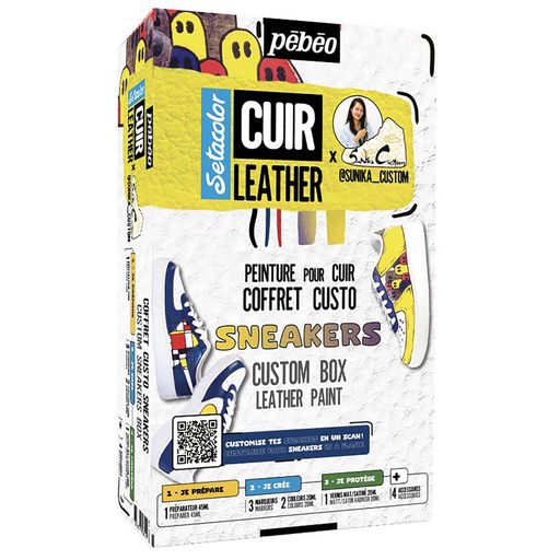 PEBEO Набор красок по коже Setacolor CUSTO SNEAKERS BOX 20 мл 295683