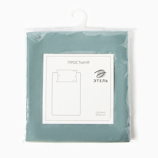 Простыня Этель Green paradise, 150х215 см, мако-сатин, 114г/м2, 100% хлопок  фото 4